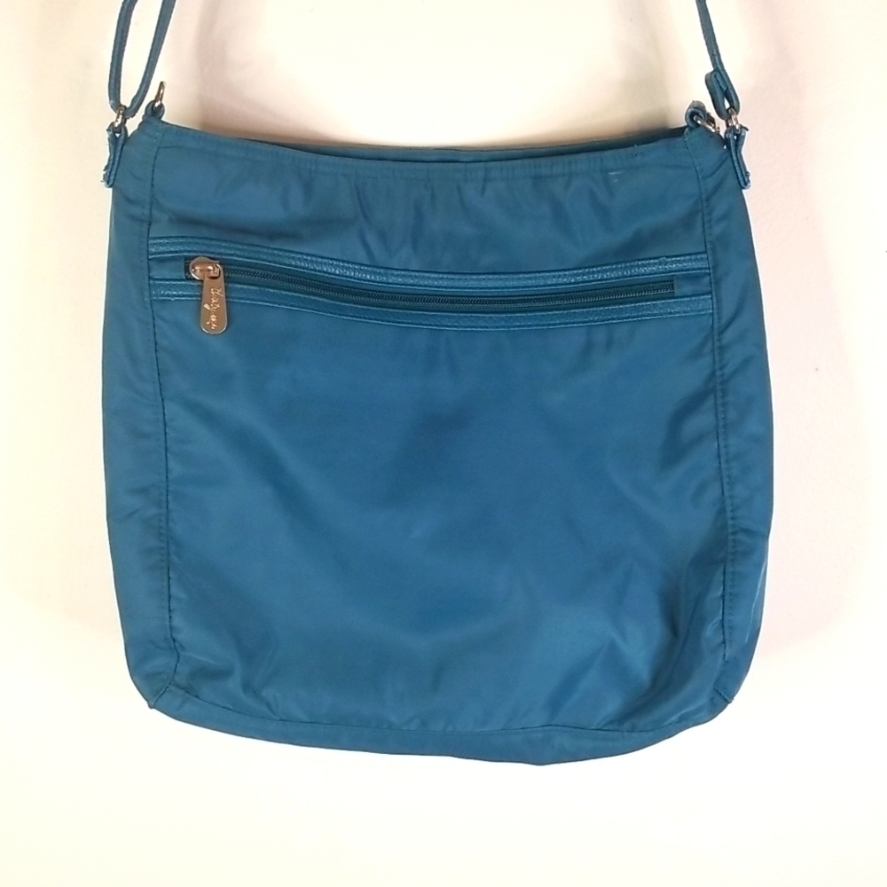 Thirty One Aqua Blue Green Shoulder Bag Purse
